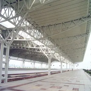 Diseño de armazón de techo de acero para tren/estación de ferrocarril