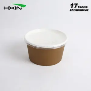 Microwavable Nhựa PP Có Nắp Đậy Cho Giấy Soup Bowls Vòng Thực Phẩm Cup Eco 90Mm Compostable