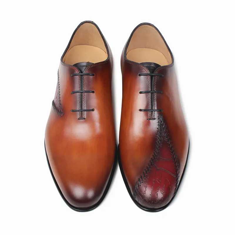Vikeduo Hand Made Everything Worth Buying Global Footwear Market Men Best Brown Oxford Shoes For Tuxedo Wearing