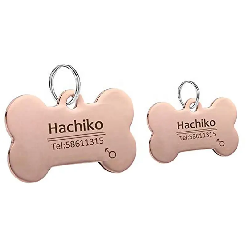 China Factory Wholesale Custom Tag Dog Anodized Aluminum Blank Dog Tag