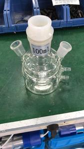 Toption 500ml đóng hai lớp lò phản ứng vỏ bọc cốc cho siêu âm <span class=keywords><strong>homogenizer</strong></span> - Product Image 2