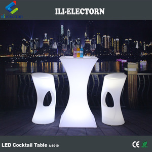 Ventas calientes Moderno Fiesta Eventos y <span class=keywords><strong>Bar</strong></span> Usado Remoto Que Cambia de Color LLEVADA Decorativa Cuadrada Mesa de Cóctel - Product Image 1