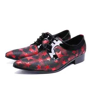Мужские классические туфли NA065 с красными звездами, модная обувь для показов, вечеринок, мужская обувь, американский размер 11, большие размеры, Новое поступление, мужская обувь Гуанчжоу