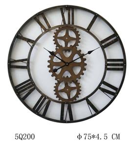 In stile francese di età 3D retro metal gear gigante antico <span class=keywords><strong>orologio</strong></span> <span class=keywords><strong>da</strong></span> <span class=keywords><strong>parete</strong></span> in plastica <span class=keywords><strong>per</strong></span> la decorazione domestica - Product Image 2