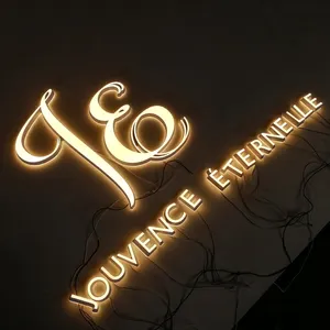 Panneau Logo Led en acrylique 3D, personnalisé, en forme de lettre Design