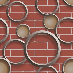 Papel Tapiz de Espuma de PVC <span class=keywords><strong>3D</strong></span> con Diseño Circular Simple y Generoso para Sala de Estar y Dormitorio - Product Image 2