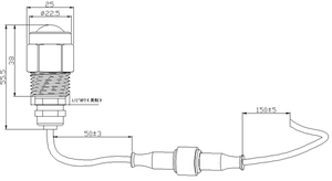 Blue Led 1/2 "NPT Underwater Yacht Boat Drain Plug Light con conector para pesca - Product Image 6