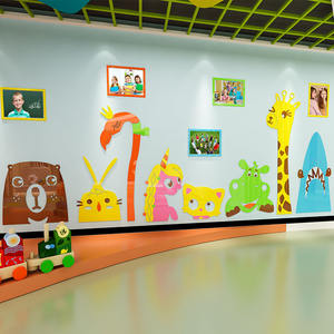 Pegatinas acrílicas 3D de animales de dibujos animados, arte de pared decorativo para niños para guardería y guardería, pegatinas decorativas para habitación de bebé - Product Image 4