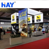 Stand d'exposition double face Matrix Frame Light Box Modular Exhibition Booth Design Expo Stand