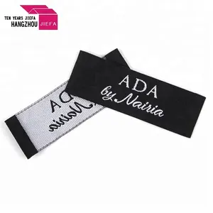 Attractive embroidery woven label for clothing customer logo