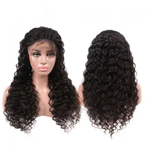 Huashuo Highest Discounts Wholesale Fast Shipping Lace Front Wig With Bangs ,13*4 13*6 Kinky Curly Peruvian Lace Front Wig