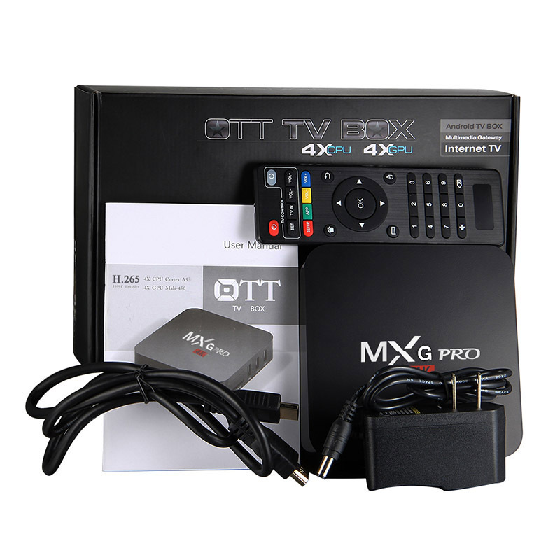 Chine Fabricant MXG pro android tv box smart tv box kodi 16.0 pré-installé mxg pro tv box