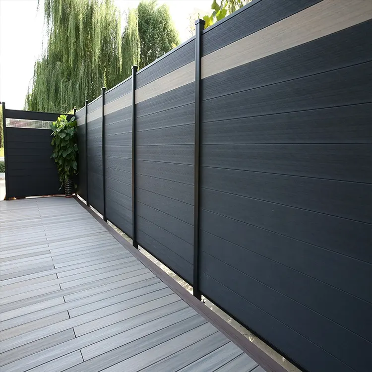 ODM/OEM/özelleştirilmiş yüksek kalite su geçirmez UV ahşap wpc bahçe çit panelleri üreticisi