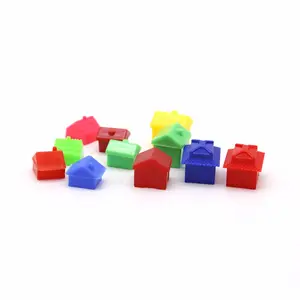 Chess Games Set Accessories Plastic Game Pawns Pieces for Monopoly House Hotel Pawn