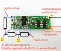 Nouvelle arrivée, carte de circuit imprimé BMS pour batterie rechargeable Sunstar, 3-4 packs de cellules Li-ion 18650, module conforme RoHS, FR-4 9A