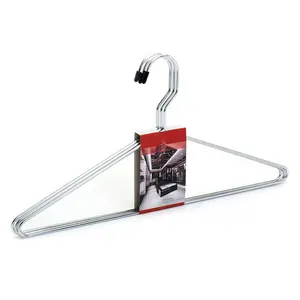 LINDON Strong Silver Color Galvanized Laundry Wire Metal Clothes Hangers