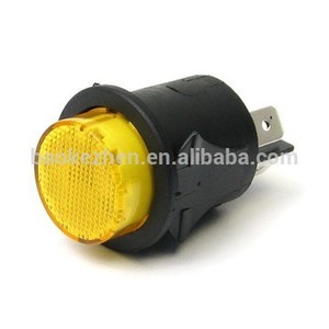 Ronda de plástico interruptor de botón iluminado con/resistente al agua sin( momentánea o trabado) - Product Image 3