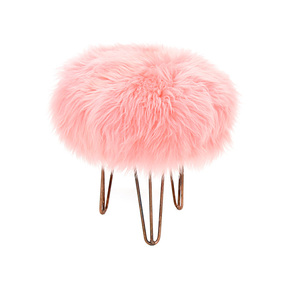Tibetan Lamb Sgabello copertura della pelle di pecora A pelo Lungo - Product Image 1