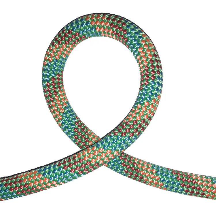 Coloré bleu 9 10 12 Haute résistance Multicolore en nylon polyamide tressé solide tresse corde de sécurité pour l'escalade de sauvetage