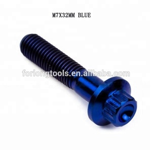 <span class=keywords><strong>M7</strong></span> * 32 12 điểm mặt bích đầu Titan chia rim Bolt cho chạy nước rút xe ô tô - Product Image 6
