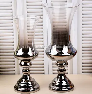 Europäischen modernen stil zu hause dekoration luxuriöse versilberung Glas Vase