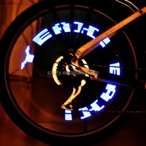 Luzes de led para pneu de bicicleta, 7 led, 2 peças, display de roda, 12 padrões