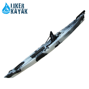 Liker kayak 4m Single Sit On Top Pesca principal kayak HDPE Rotomoulded Angler Kayak con paleta - Product Image 4