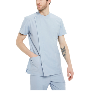 Divisa Ospedaliera OEM per Infermiere Maschi, Design Bianco per Personale Medico - Product Image 2