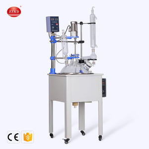 Reaktor Kaca Hidrolisis Lapisan Tunggal 10L 30L 100L - Product Image 2