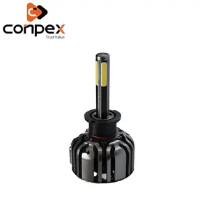 Conpex China Factory H1 2600LM 12V 24V New Led Headlight H3 for Car Lighting System