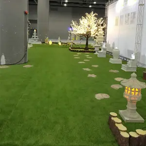 Easy to use exhibition art decor display artificial grass