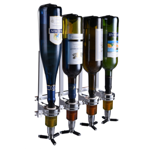 Dispensador de licor de vino para casa, 4 botellas, soporte montado en la pared, bebidas, cerveza, Alcohol, Bar, Butler - Product Image 3