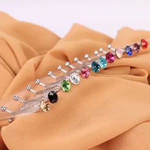Popular fashion jewelry muslim hijab head pins