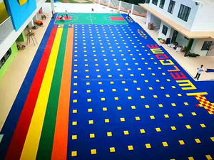 Cancha de voleibol de preescolar fuera azulejo barato baldosas de piso - Product Image 2