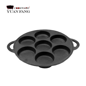 Wholesale High Quality Baking <strong>Pan</strong> 27CM <strong>Round</strong> Nonstick Cast Iron Cake <strong>Pan</strong> Pre-seasoned Baking Mold <strong>Egg</strong> Fry <strong>Pan</strong> - Product Image 5