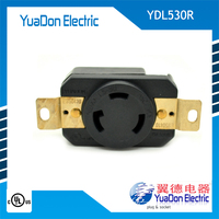 Conector de alimentación aprobado por EE. UU./EE. UU. Receptáculo de bloqueo NEMA 250 30A V
