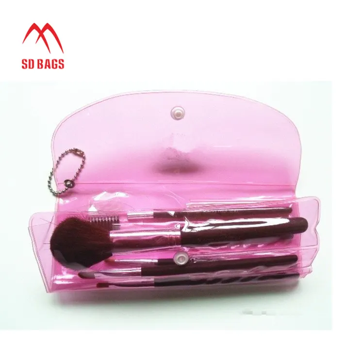 Neue Design-Bürste PVC-Tasche mit Knopf (sd-cb-028) Rosa Custom Shape Free Handmade SD-CB-028 CN;ZHE 3 Tage 1pcs 10g