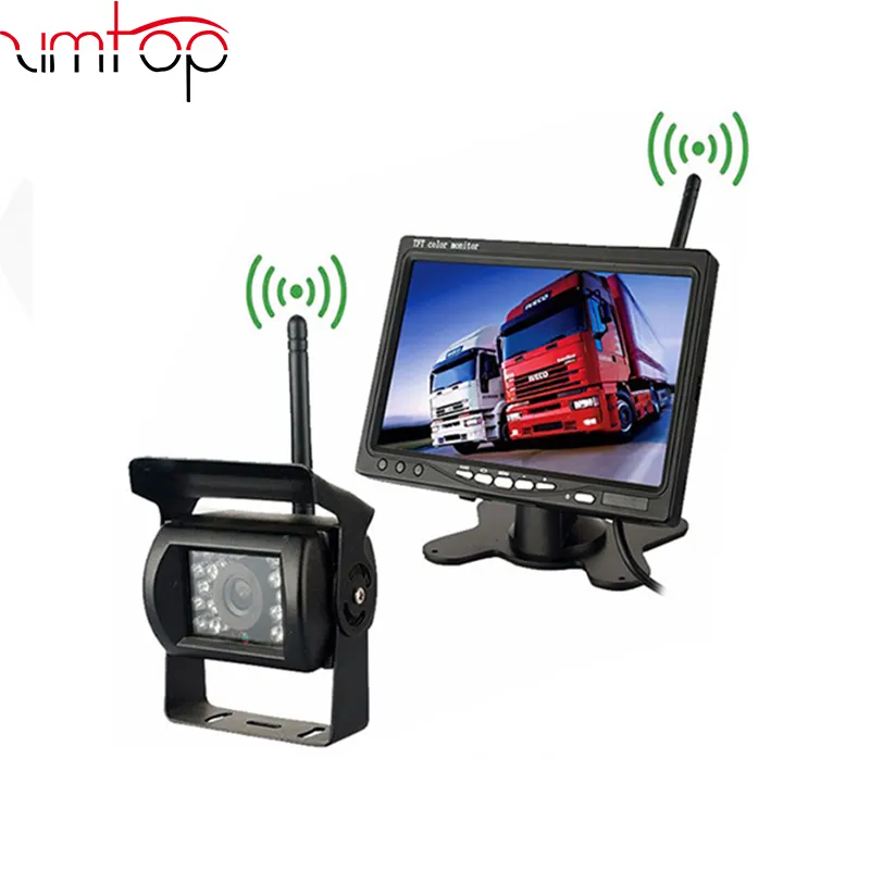 Wireless-Truck Xe Sao Lưu Ảnh Monitor IR Night Vision Rear View Máy Ảnh-inch Màn Hình HD