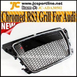 Abs cromado rs3 parrilla frontal de genuino sportback rs3 rejilla del coche para audi <span class=keywords><strong>a3</strong></span> s3 8p 08~12 sfg - Product Image 1