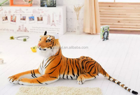 Échantillon gratuit de peluche simulation de tigre brun jumbo en peluche tigre énorme grande taille doux en peluche tigre jouets