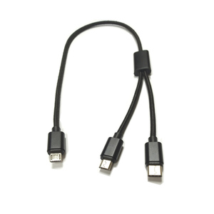 Cable Divisor <span class=keywords><strong>USB</strong></span> 2.0 <span class=keywords><strong>Micro</strong></span> Macho a Macho Tipo <span class=keywords><strong>Y</strong></span>, Cable de Carga <span class=keywords><strong>y</strong></span> Datos <span class=keywords><strong>Micro</strong></span> de 5 Pines - Product Image 4