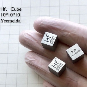 Cubo de Densidade de <span class=keywords><strong>Metal</strong></span> <span class=keywords><strong>Hafnium</strong></span> Yeemeida 10mm Modelo Hf-2 99,99% Puro para Coleção de Elementos - Product Image 3