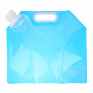 Sacchetto di plastica d'imballaggio liquido di plastica dell'acqua potabile di campeggio del fornitore della cina 5 litri