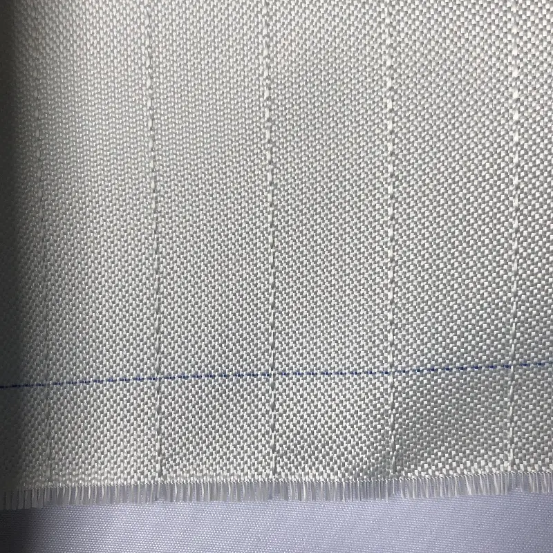 Panno in tessuto di fibra di vetro e-glass con linea blu per fibra di vetro del sacchetto filtro