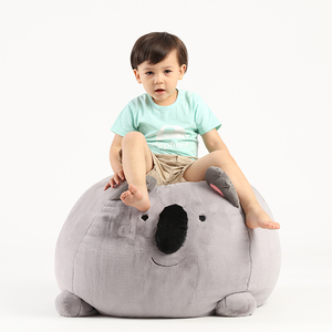 Soggiorno al coperto simpatico peluche animale nuova moda baby storage confortevole beanbag divano sedia personalizzato all'ingrosso bean bag lounger - Product Image 3