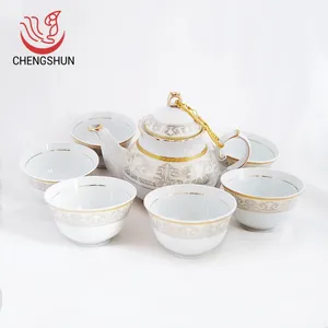 Luxury Porcelain Teapot Set Tea Cup Set Ceramic Tea Pot With Party