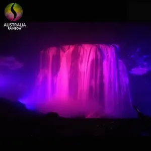 Huangguoshu LED Water Fountain Light Shows For 101*77.8 Meters Natural Waterfall