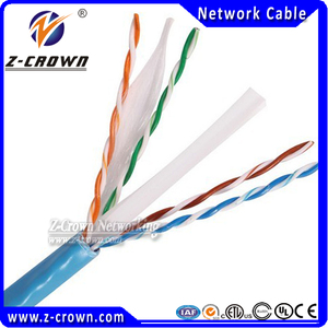 4 paire‎*0‎57mm( 23awg) <span class=keywords><strong>cable</strong></span> reseau <span class=keywords><strong>cat</strong></span> <span class=keywords><strong>6</strong></span> reseau câble cat5e/cat6/cat6a/cat7 305m(1000ft) Fabriqué en Chine - Product Image 1