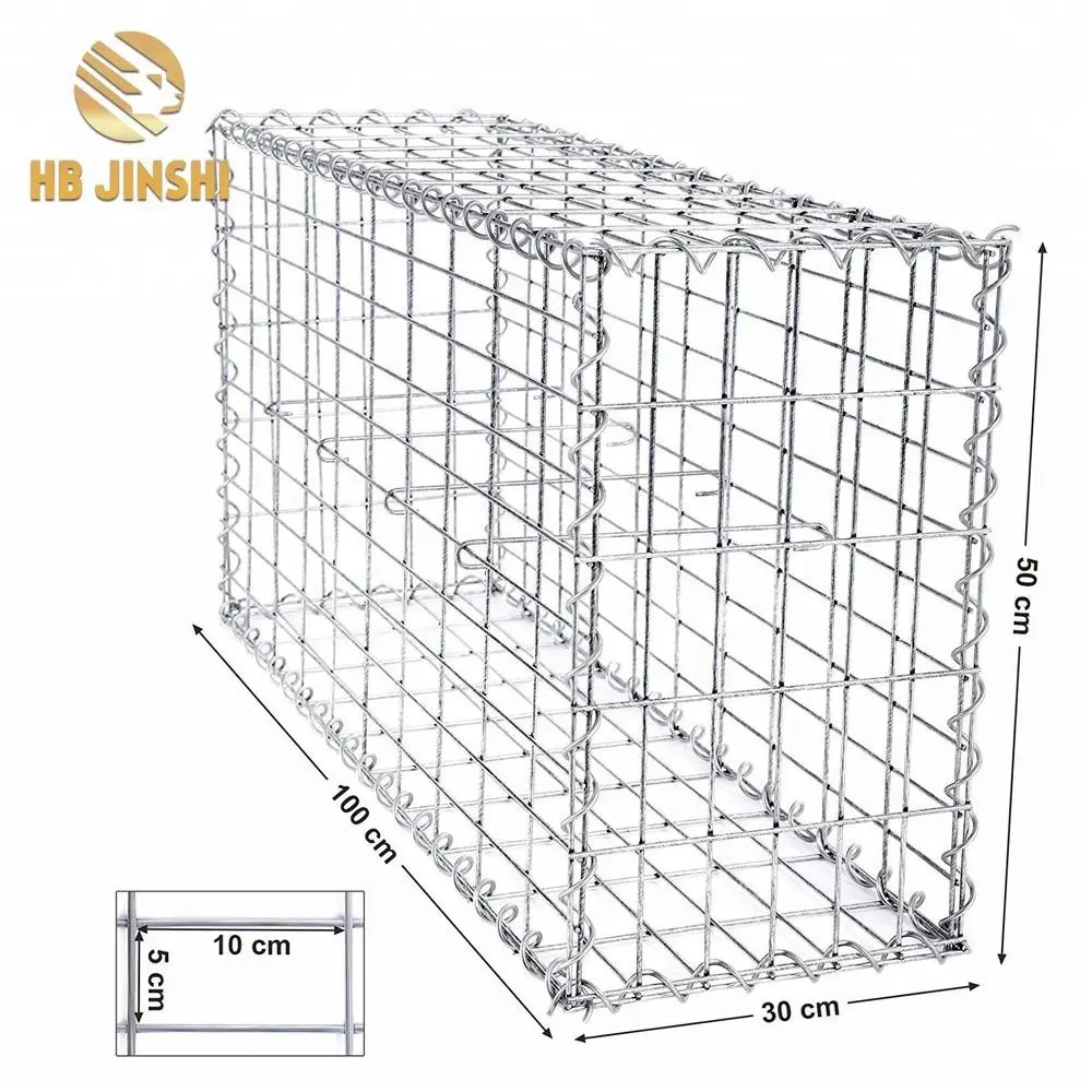 2X1X1M Kotak Gabion Las, Pabrik Keranjang Gabion