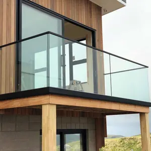 Aluminium Balcony Stair Glass Balustrades Hand Railing System